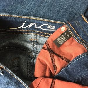 INC International Concepts Jeans - INC Womens Jeans Straight Leg Slim Fit Blue 16W INC International Concepts Jeans - INC Womens Jeans Straight Leg Slim Fit Blue 16W